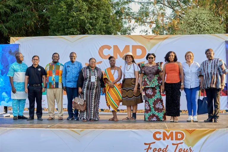 Guests enjoying CMD Food Tour international food tasting in Abuja